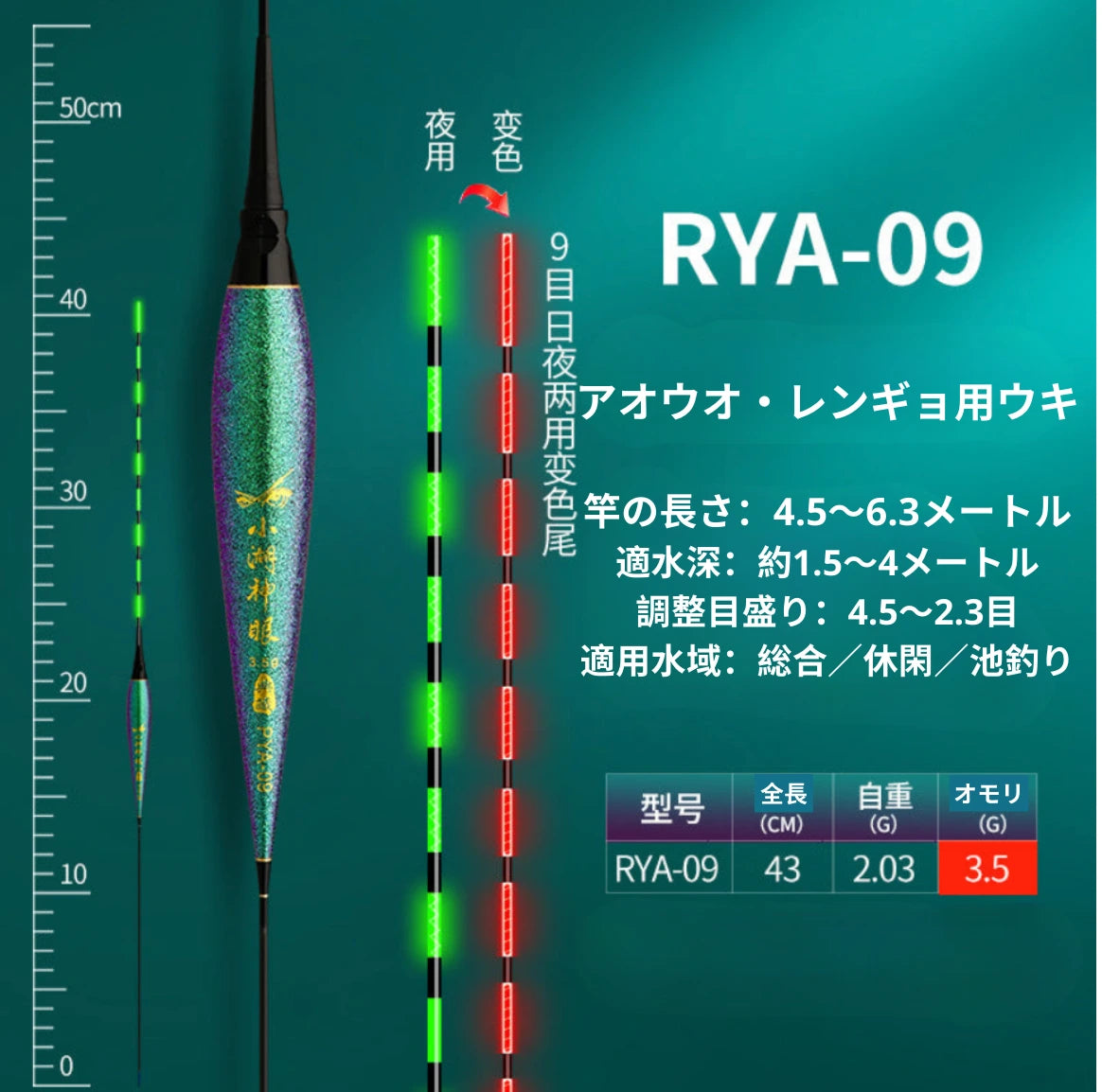 AtariHook™️ 次世代スマートウキ高感度・変色LED電気ウキ