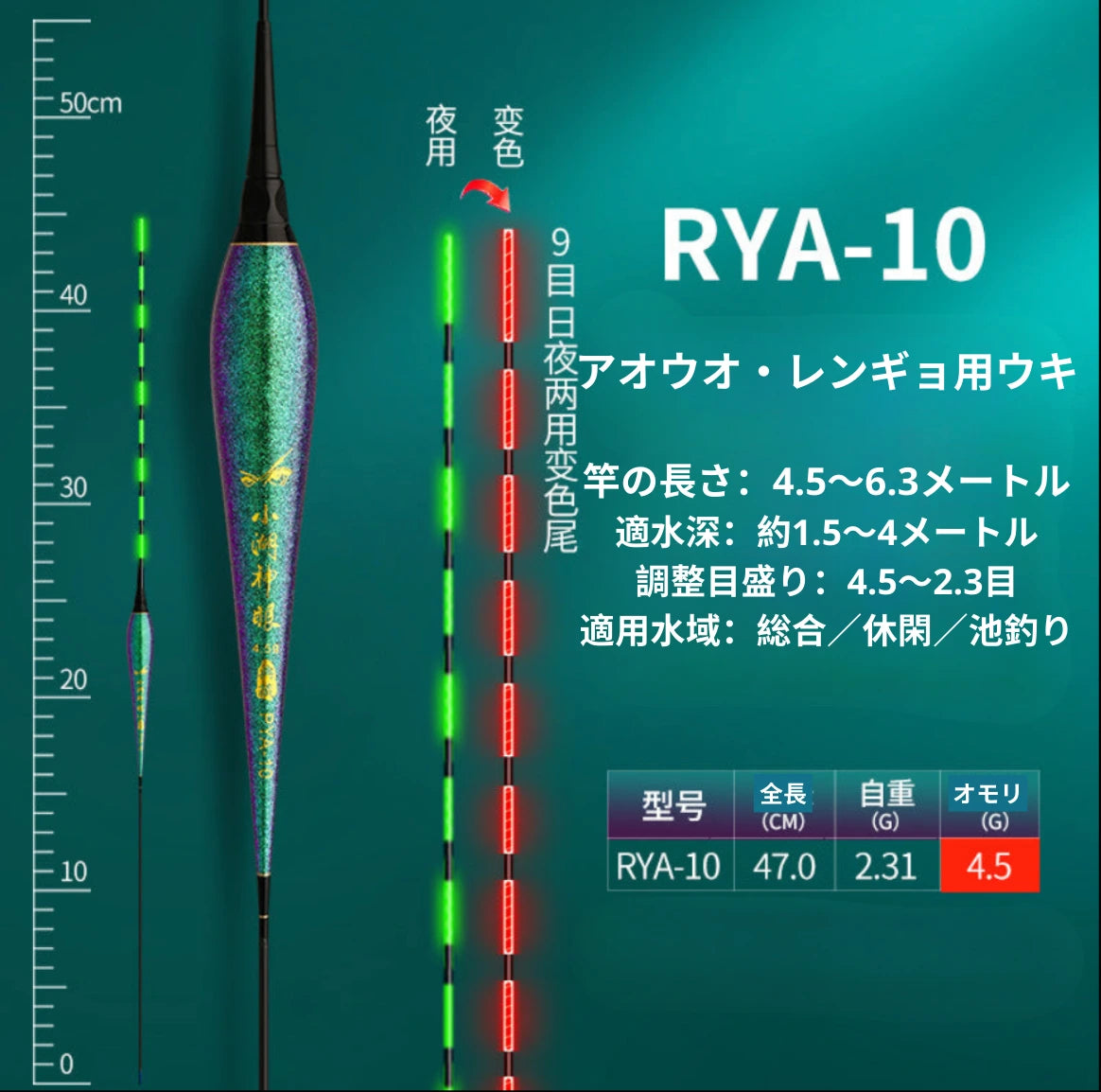 AtariHook™️ 次世代スマートウキ高感度・変色LED電気ウキ